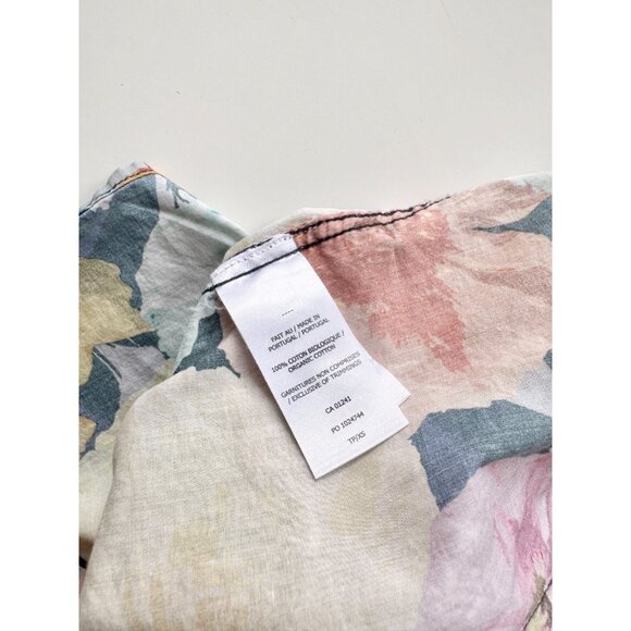 SIMONS x LIBERTY Poppy Wonder Floral Cotton Voile Button Down Blouse, Size XS - Picture 13 of 14